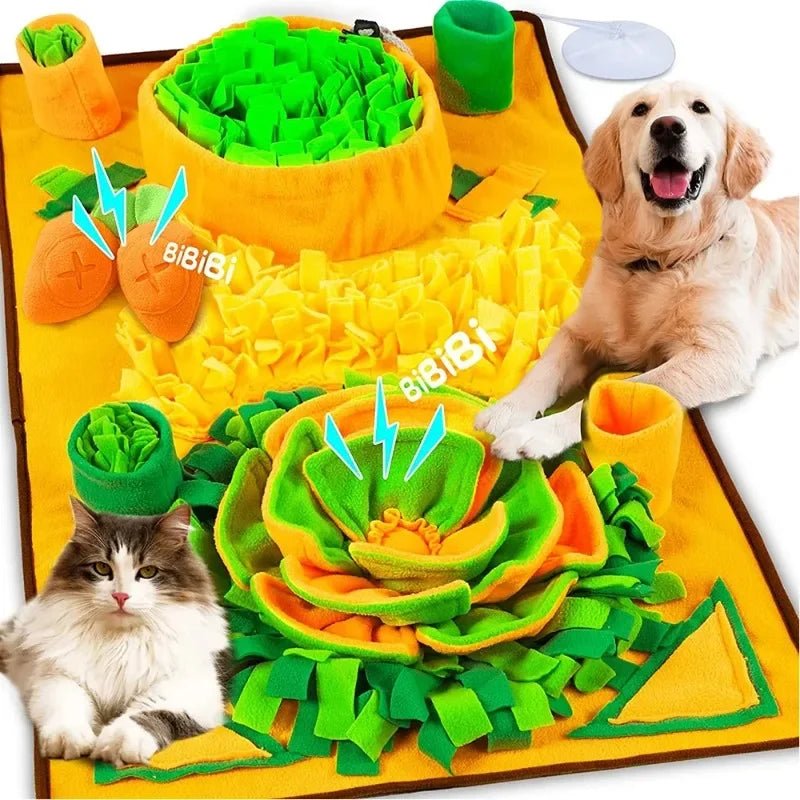 Large Snuffle Mat for Dogs Pet Interactive Training and Stress Relief Sniff Feeding Mat Slow Feeder Dog Treat Mat Dog Toys - Velvet Haven