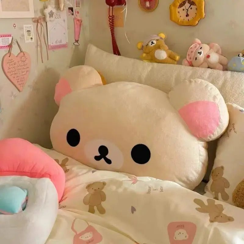 Soft bear plush hand warmer pillow for bedroom décor and cozy comfort