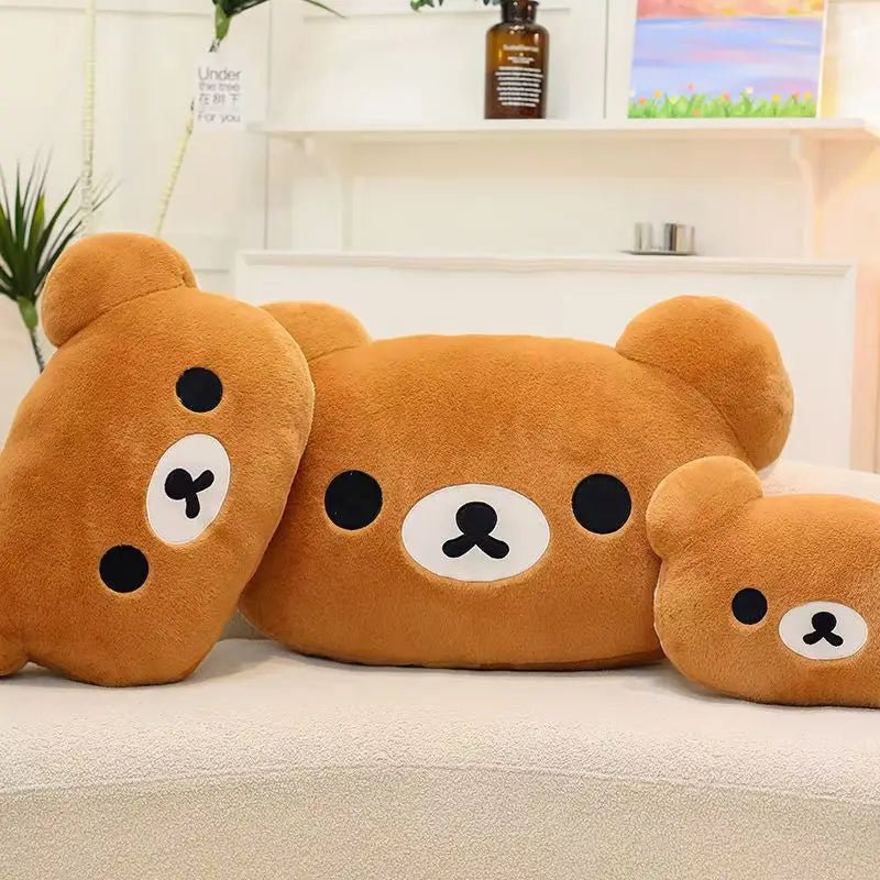 Soft bear plush hand warmer pillow for bedroom décor and cozy comfort