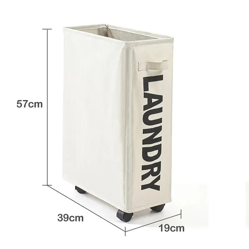 Laundry Baskets With Wheels Fitness Tool Storage Basket Foldable Yoga Mat Organizer Household Toy Clothing Storage Basket New - Velvet Haven