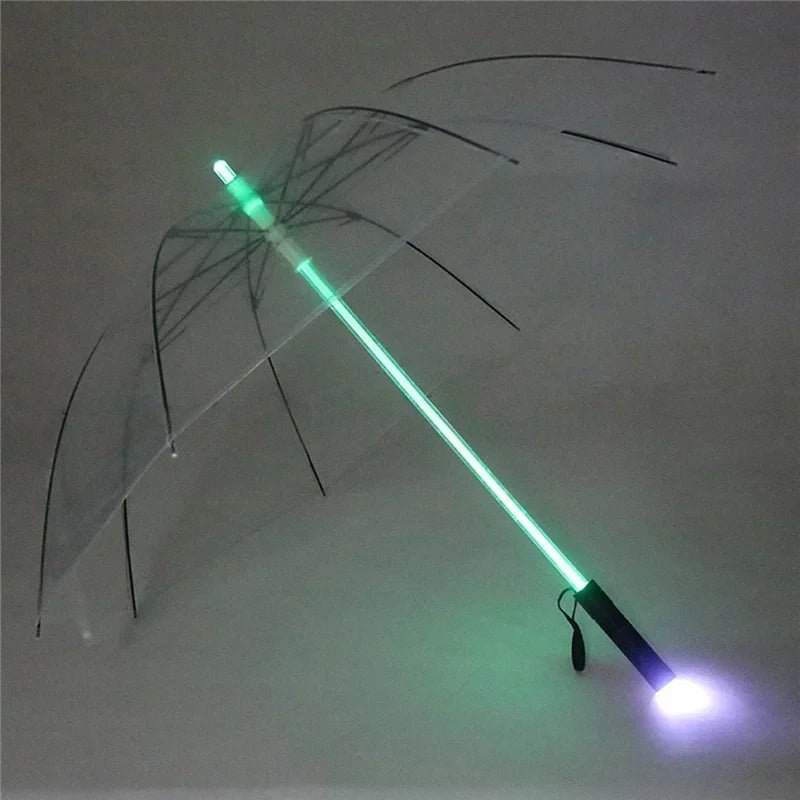 LED Light Up Umbrella with Flashlight Handle, 122 cm Canopy - Velvet Haven