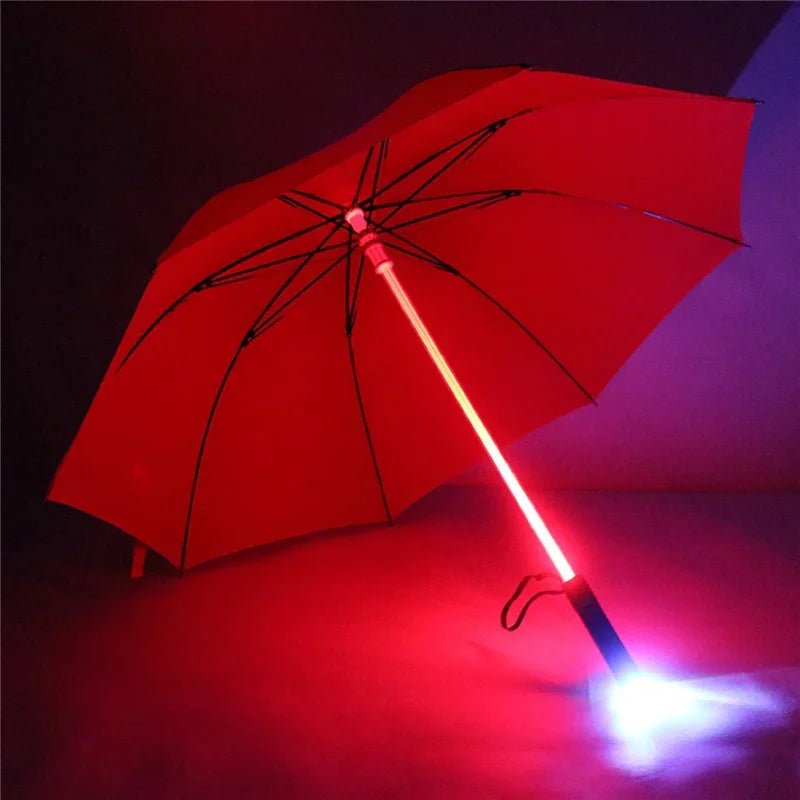 LED Light Up Umbrella with Flashlight Handle, 122 cm Canopy - Velvet Haven