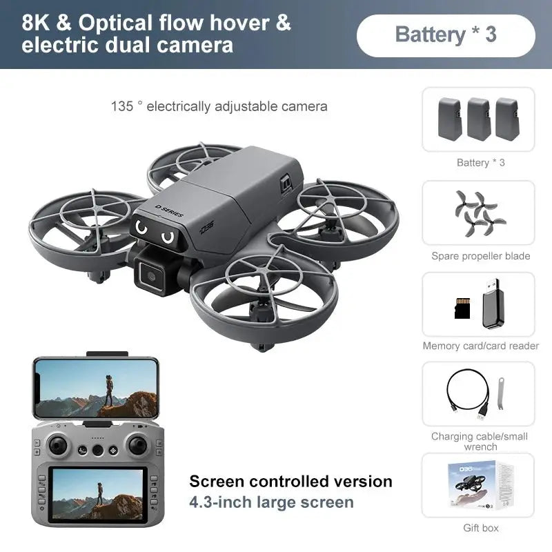 Lenovo D36 Foldable GPS Camera Drone, Up to 8K FPV Video - Velvet Haven