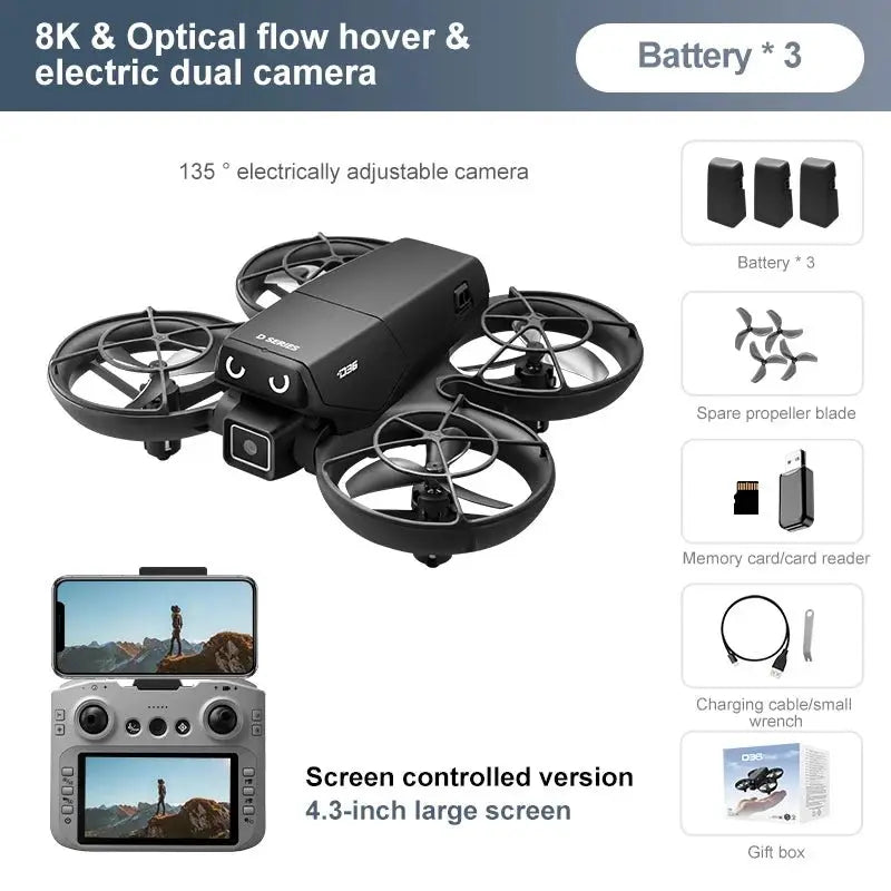 Lenovo D36 Foldable GPS Camera Drone, Up to 8K FPV Video - Velvet Haven