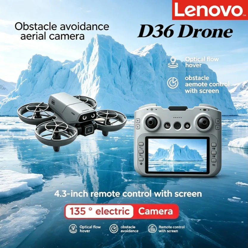 Lenovo D36 Foldable GPS Camera Drone, Up to 8K FPV Video - Velvet Haven