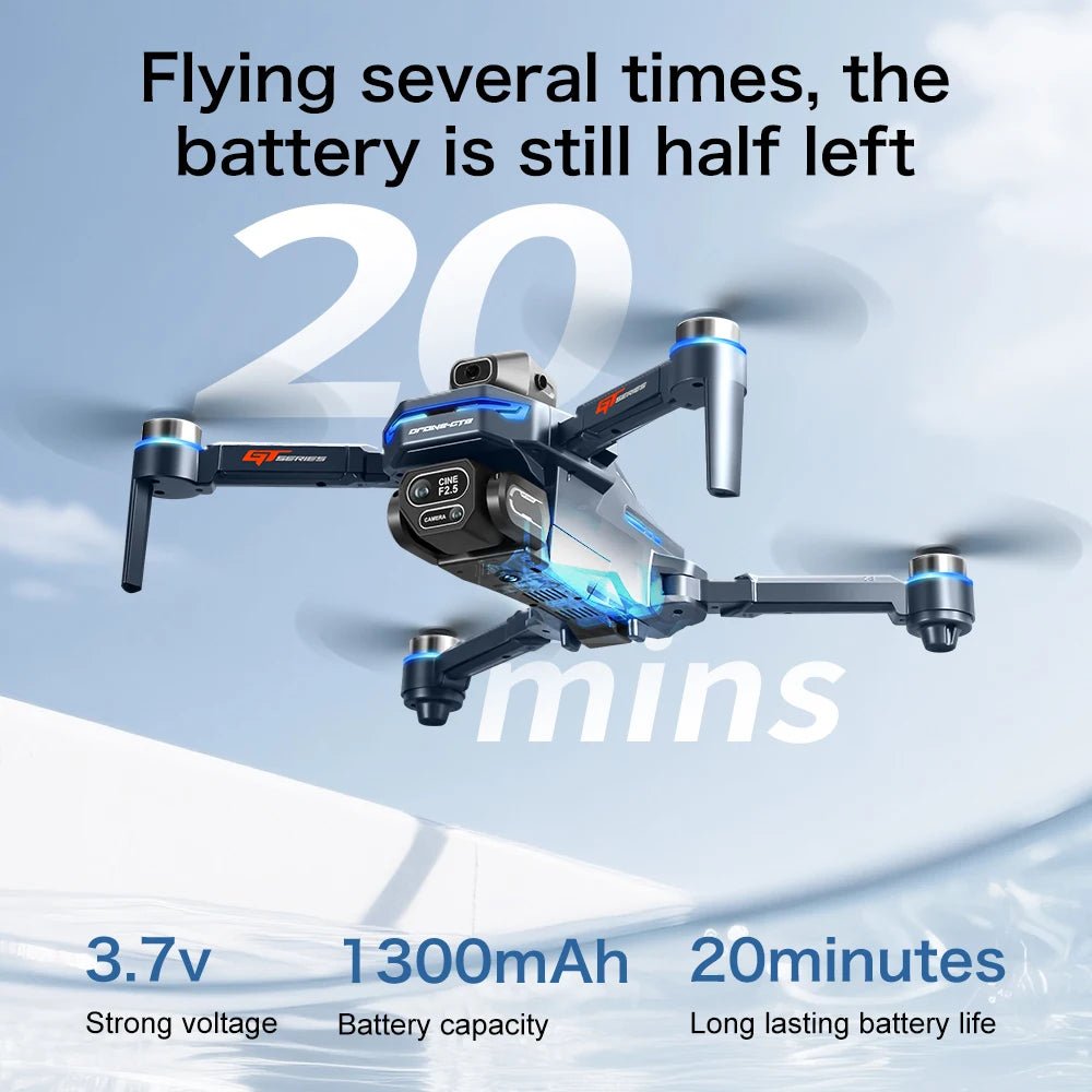 Lenovo GT8 Drone 8K Professional Dual Camera GPS FPV Brushless Motor Optical Flow Hovering Folding Quadcopter 4K RC Dron Toys - Velvet Haven