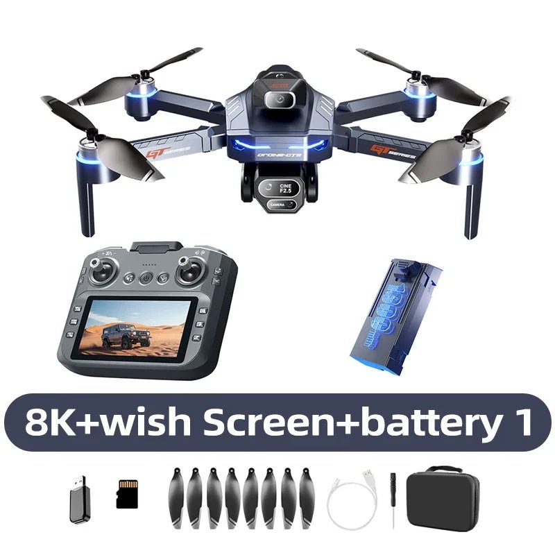 Lenovo GT8 Drone 8K Professional Dual Camera GPS FPV Brushless Motor Optical Flow Hovering Folding Quadcopter 4K RC Dron Toys - Velvet Haven