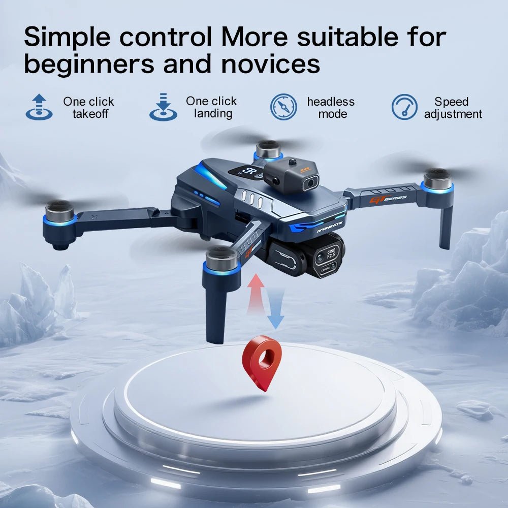 Lenovo GT8 Drone 8K Professional Dual Camera GPS FPV Brushless Motor Optical Flow Hovering Folding Quadcopter 4K RC Dron Toys - Velvet Haven