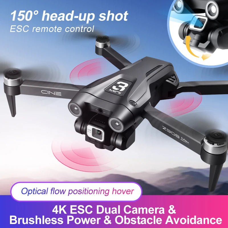 Lenovo Z908 Pro max Drone 4K Professional HD Dual Camera Dron Brushless Motor 5G WIFI FPV RC Quadcopter Helicopter Toys - Velvet Haven