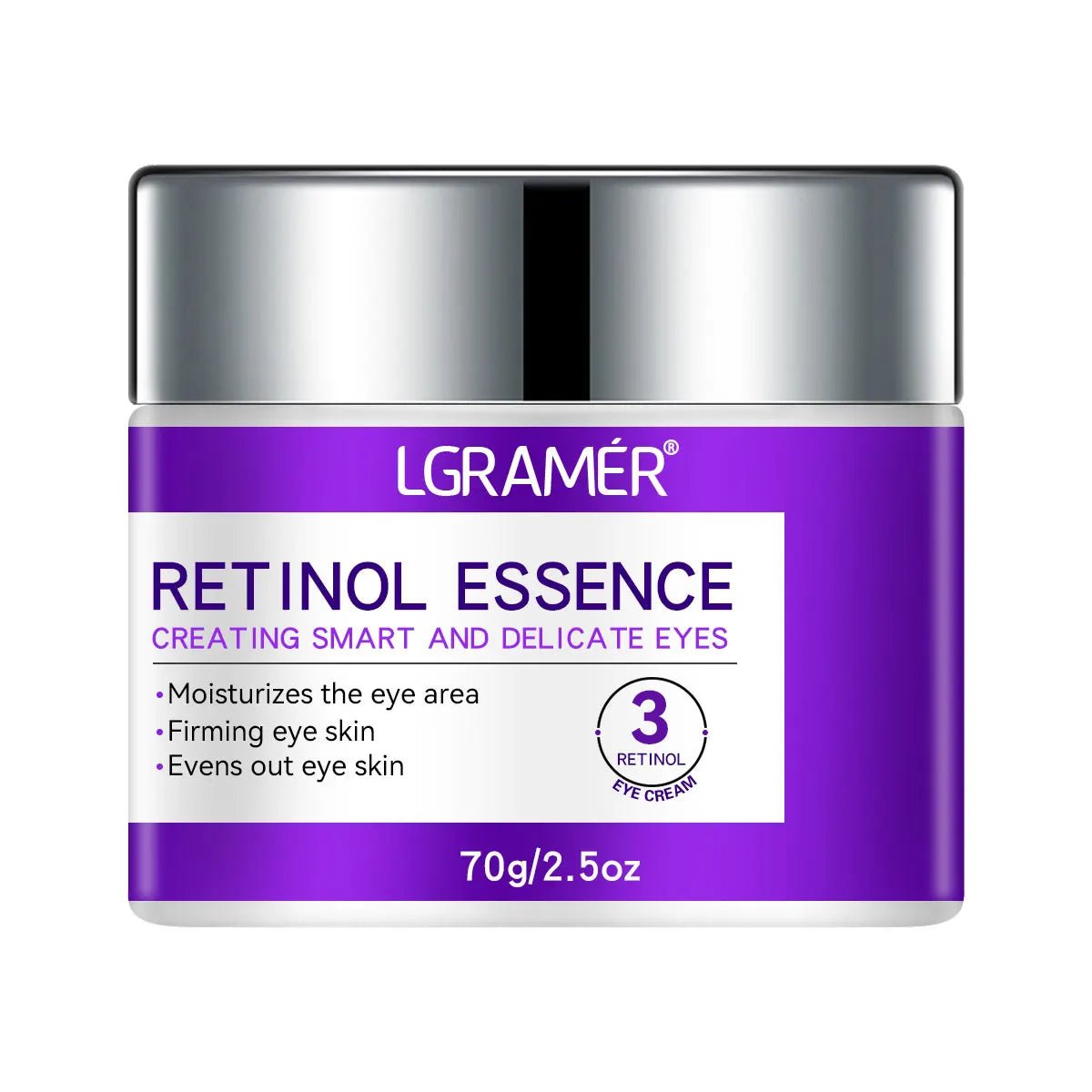 LGRAMER Retinol Eye Cream for Fine Lines, Dark Circles, Anti-Aging and Firming Around Eyes - Velvet Haven