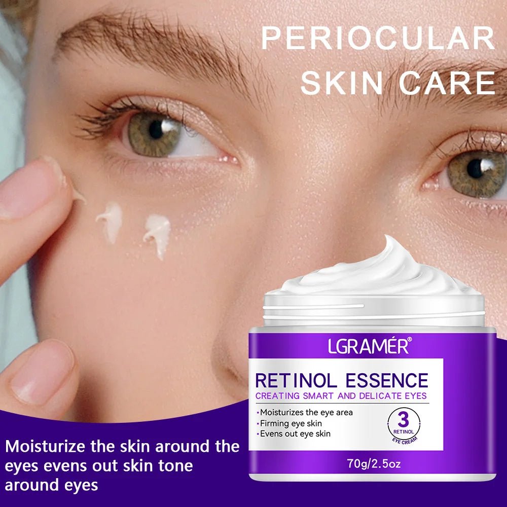LGRAMER Retinol Eye Cream for Fine Lines, Dark Circles, Anti-Aging and Firming Around Eyes - Velvet Haven