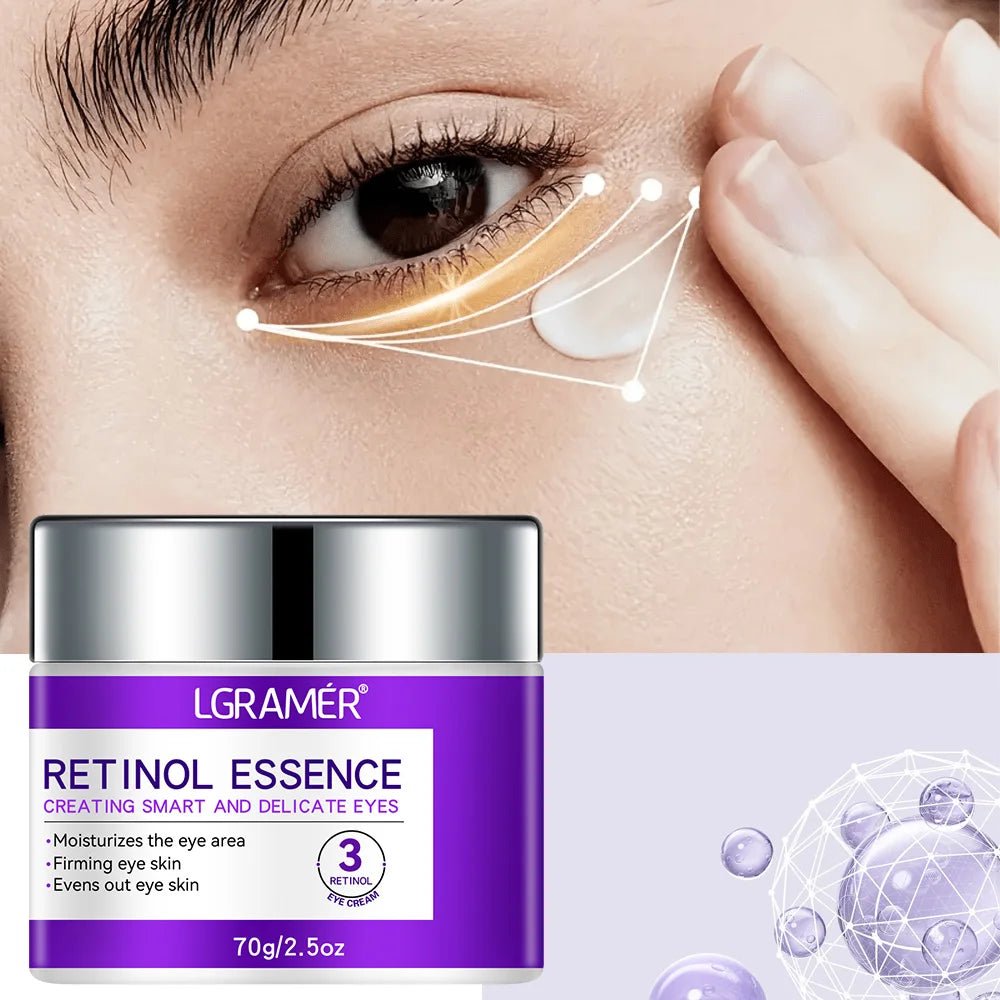LGRAMER Retinol Eye Cream for Fine Lines, Dark Circles, Anti-Aging and Firming Around Eyes - Velvet Haven