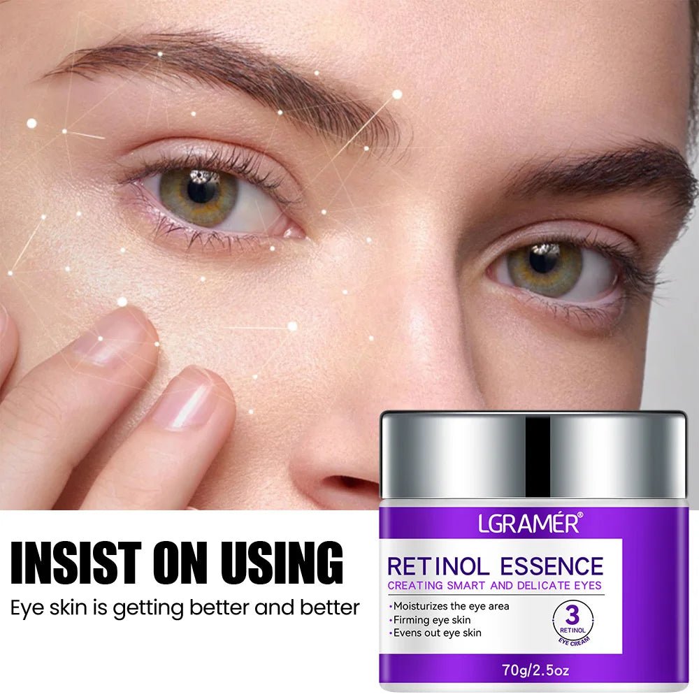 LGRAMER Retinol Eye Cream for Fine Lines, Dark Circles, Anti-Aging and Firming Around Eyes - Velvet Haven