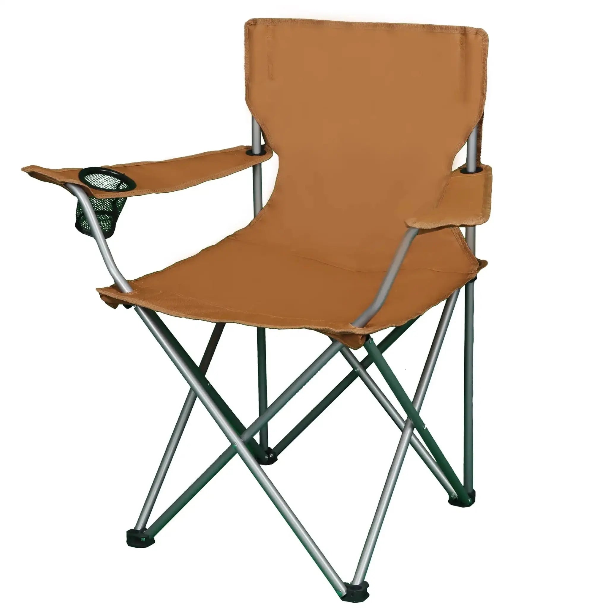 Lightweight Portable Folding Camping Chair with Cup Holder for Outdoor Camping Tailgating Sports Events Comfortable Compact Foldable Beach Chair for Adults - Velvet Haven