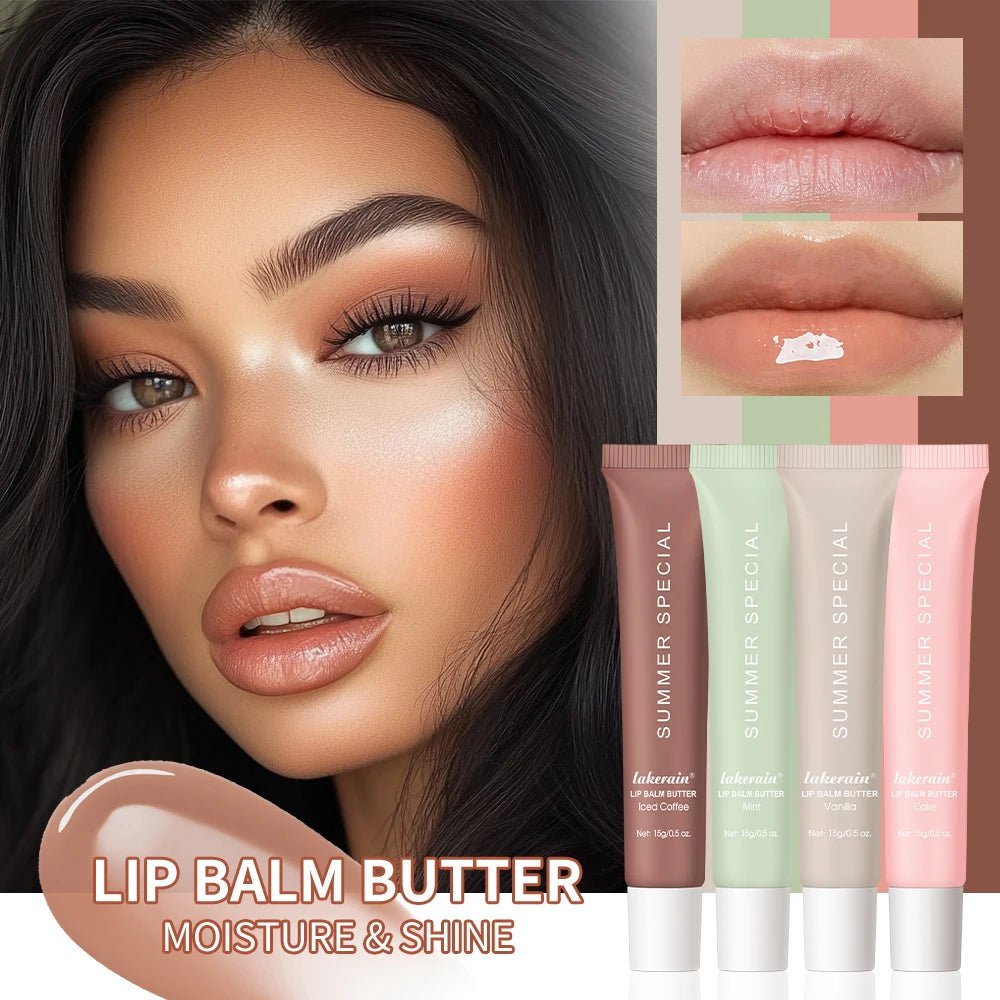 Lip Balm Set Lip Gross 4 Pack 1Kit Deep Moisturizing Lip Glaze Smoothing Color Lips Oil Long Lasting Nourishing Lips Care - Velvet Haven