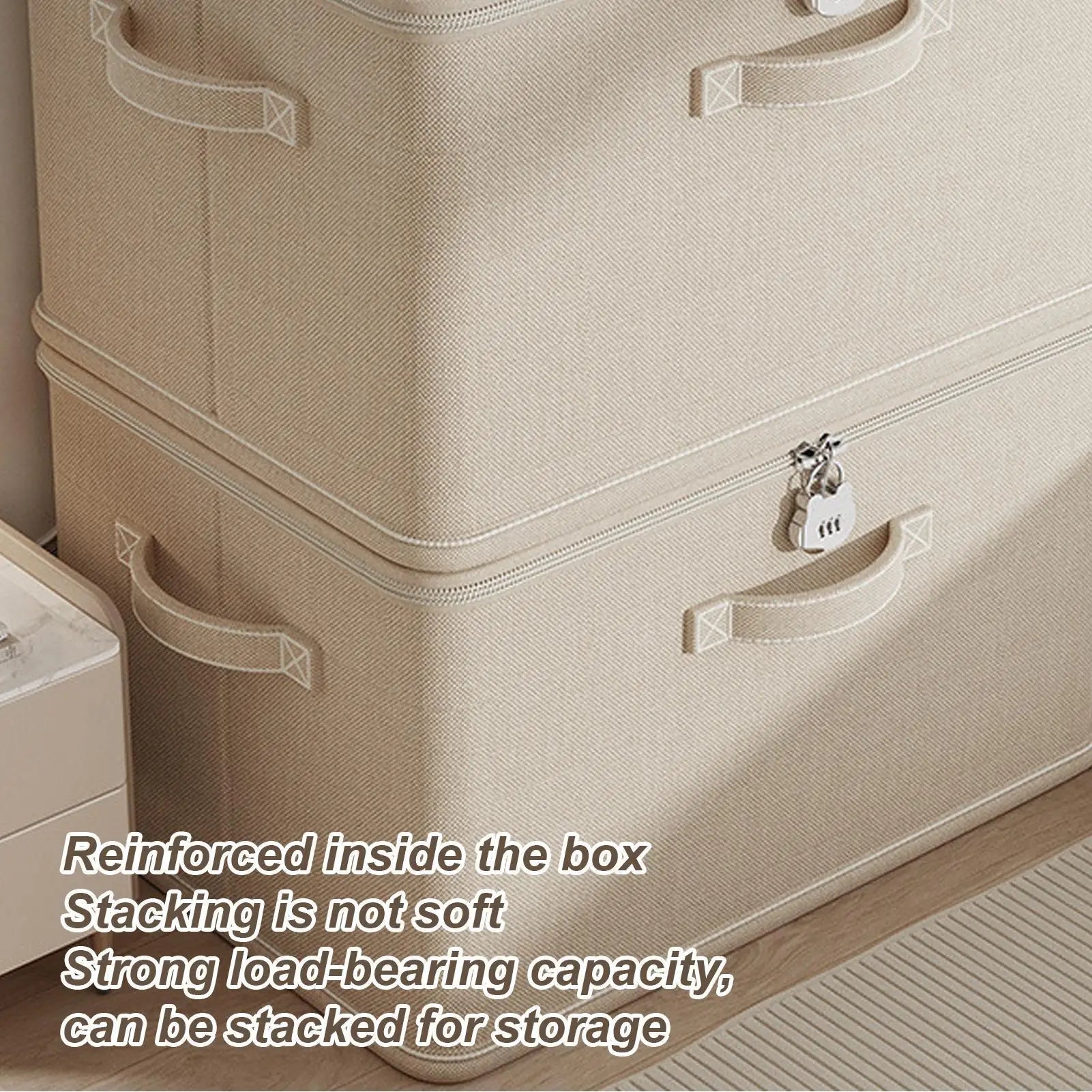 Lockable Storage Box Jeans Clothes Organizer Pants Sweater Storage Cabinets Drawers Organizer Washable Shelf Baskets for Blanket - Velvet Haven