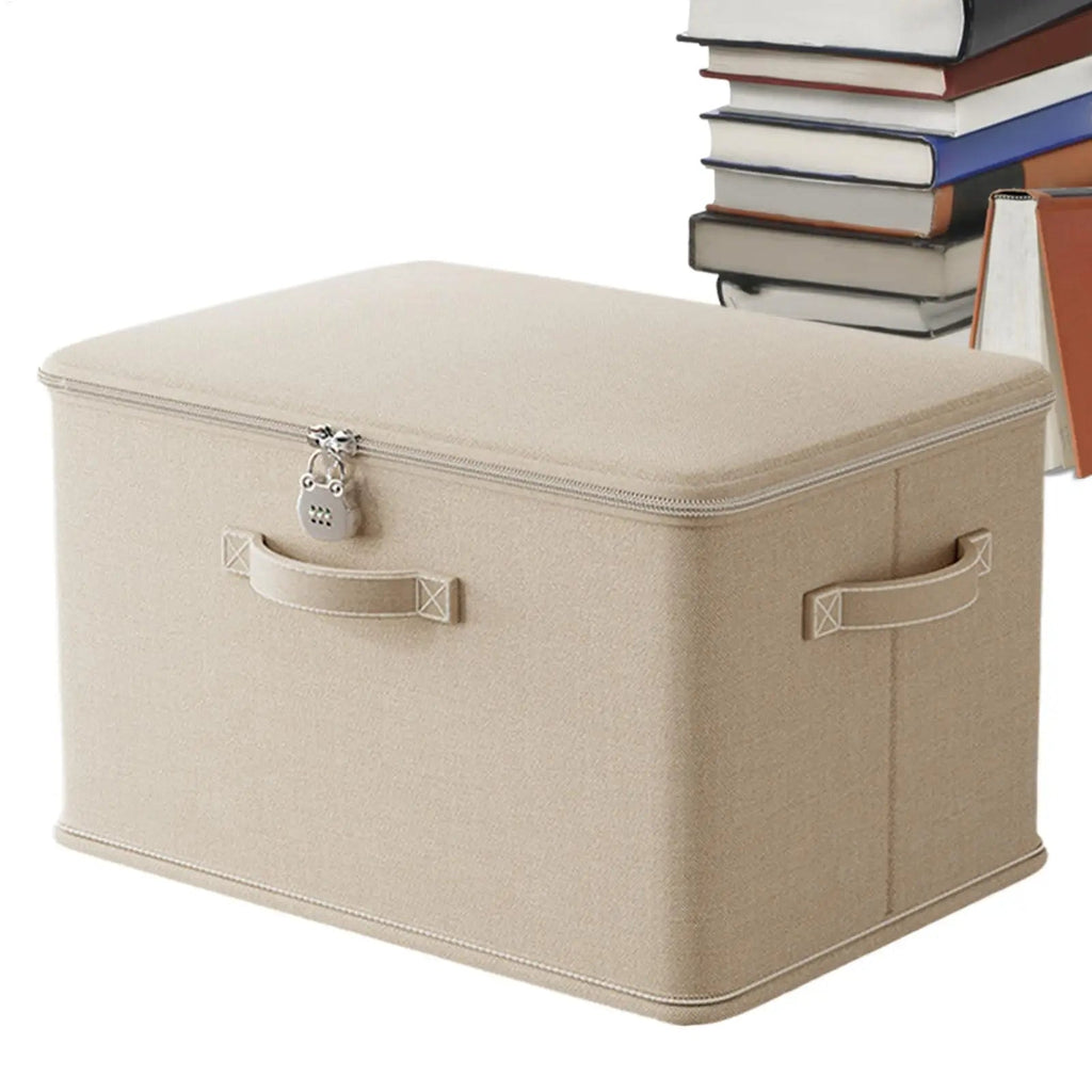 Lockable Storage Box Jeans Clothes Organizer Pants Sweater Storage Cabinets Drawers Organizer Washable Shelf Baskets for Blanket - Velvet Haven
