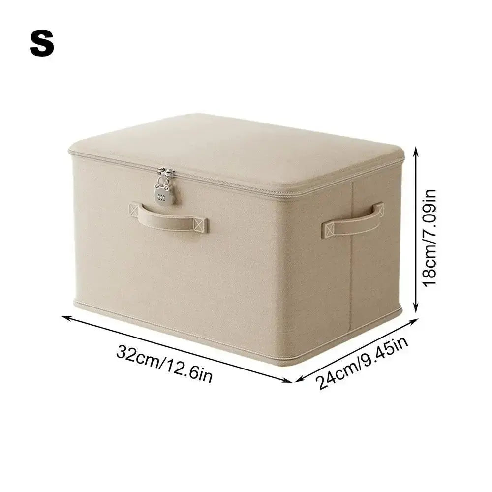 Lockable Storage Box Jeans Clothes Organizer Pants Sweater Storage Cabinets Drawers Organizer Washable Shelf Baskets for Blanket - Velvet Haven
