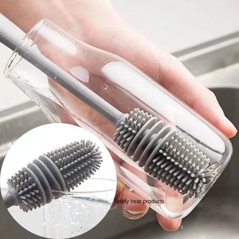 Long Handle Plastic Cup Cleaning Brush for Glasses and Bottles - Velvet Haven