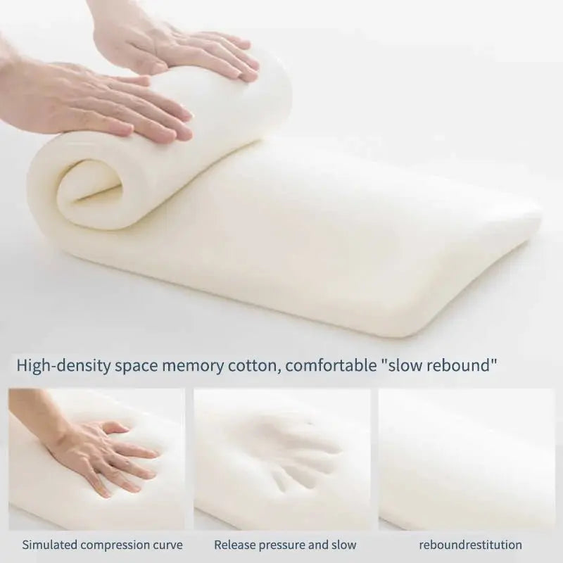 Lumbar Support Pillow, Back Support Memory Foam Pillow For Sleeping In Bed Waist Support Cushion For Lower Back Pain Relief - Velvet Haven