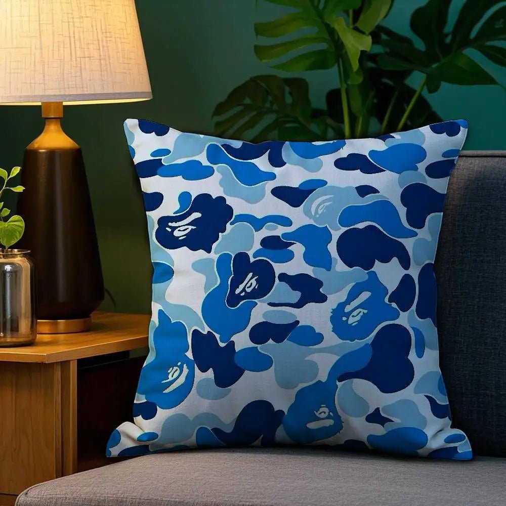 Luxury Camouflage Plush Throw Pillow Cover - Velvet Haven
