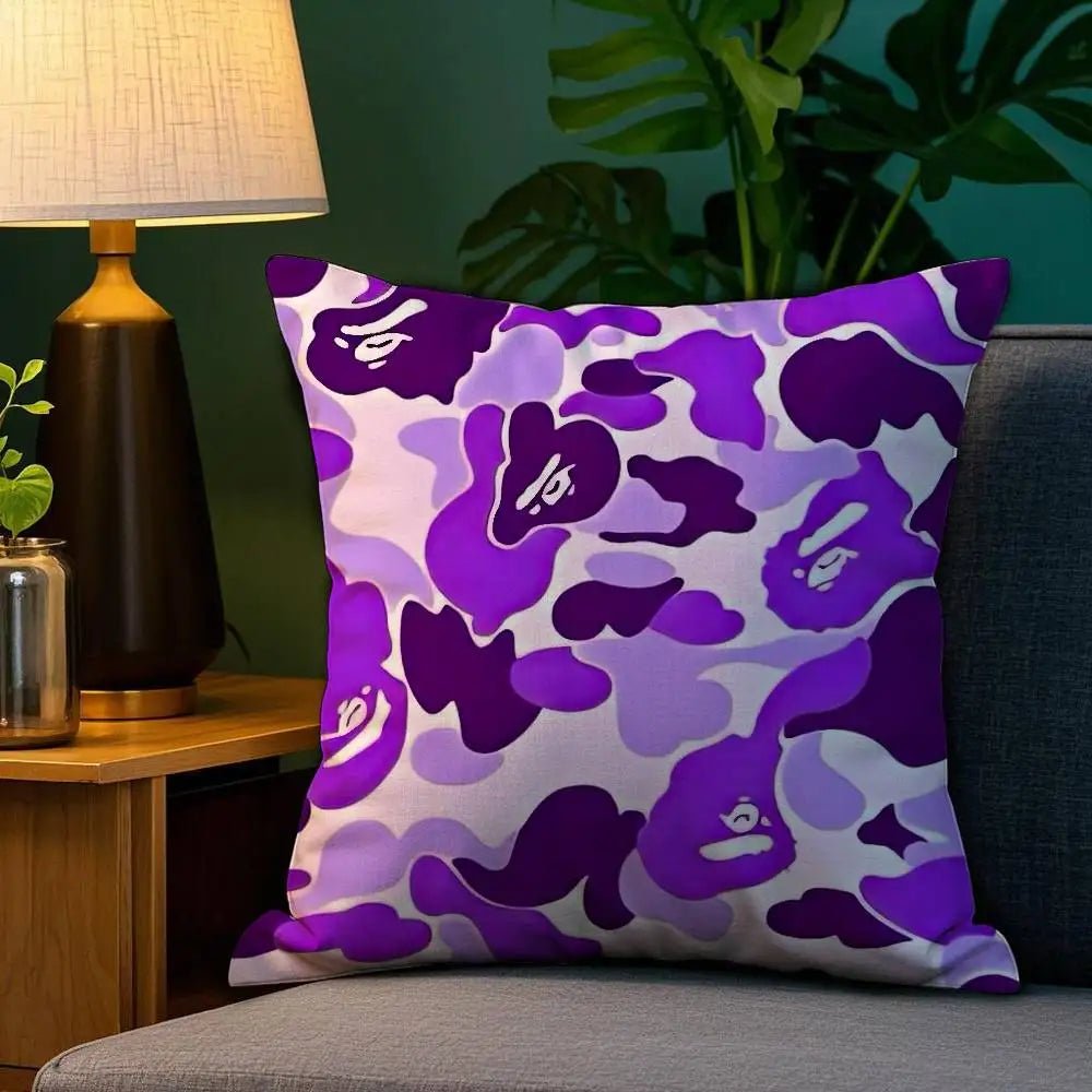 Luxury Camouflage Plush Throw Pillow Cover - Velvet Haven