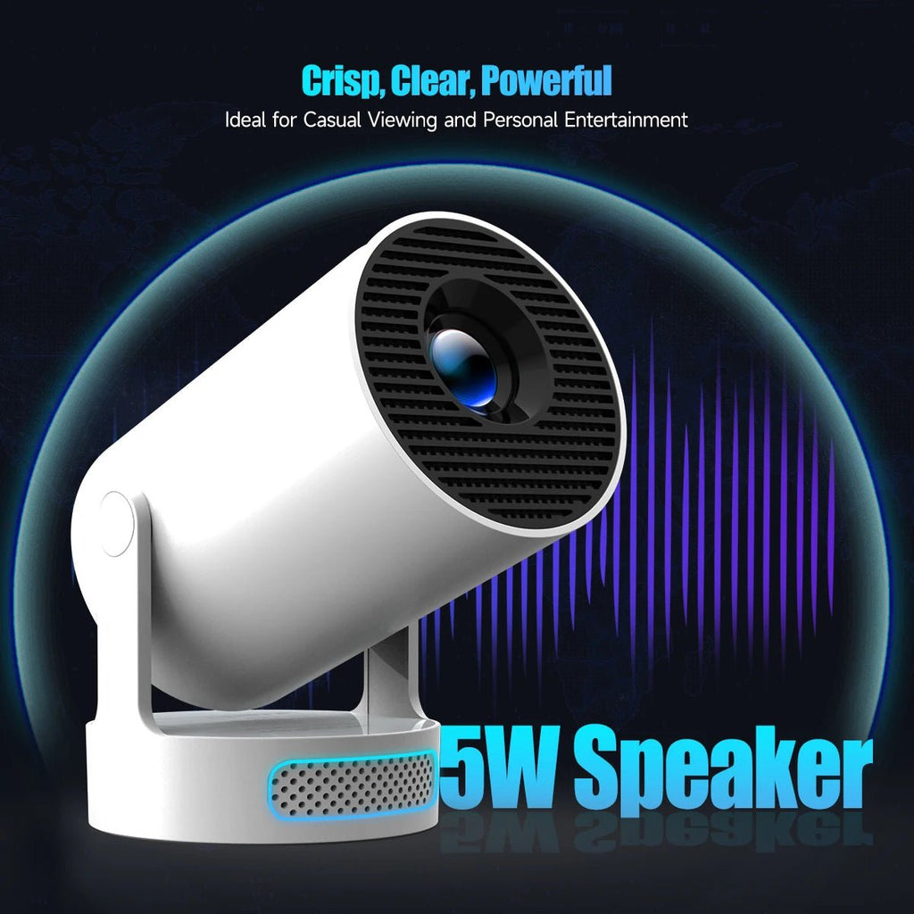 Magcubic HY300 Pro+ 720P Portable Smart Projector with Android 14, WiFi 6 & Bluetooth 5.4 - Velvet Haven