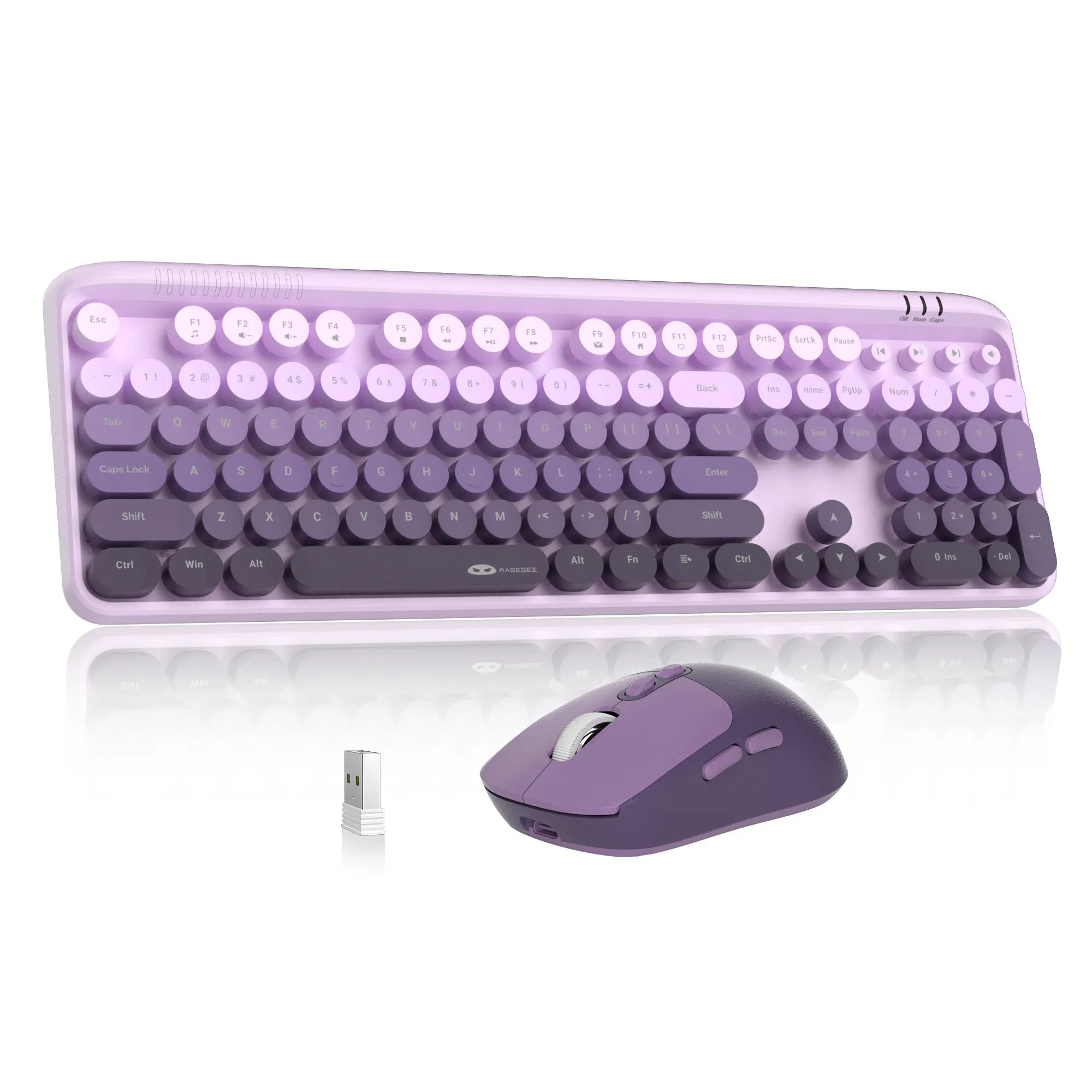 MageGee V920 Wired Game Keyboard Wireless Three DPI Adjustable Mouse Set 104 Keys Power Saving For Laptop Tablet PC Accessories - Velvet Haven