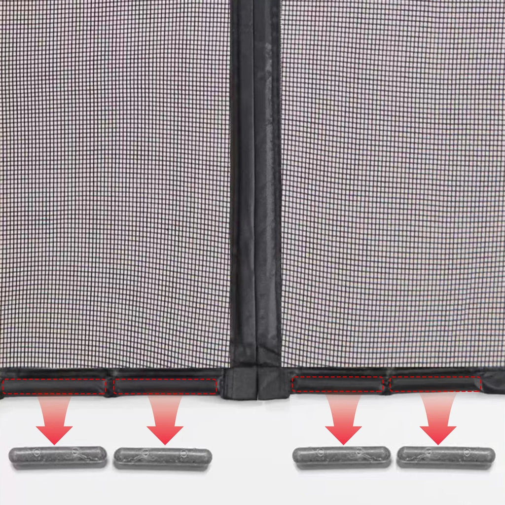 Magnetic screen door, hands-free mesh curtain, child and pet friendly, heavy-duty mosquito net, easy to install，Auto-Close - Velvet Haven