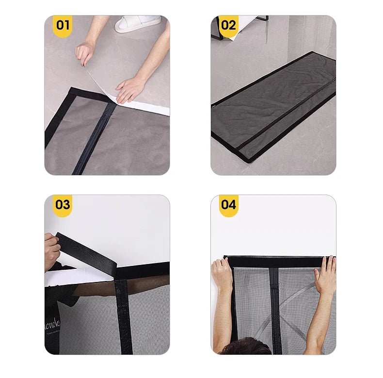 Magnetic screen door, hands-free mesh curtain, child and pet friendly, heavy-duty mosquito net, easy to install，Auto-Close - Velvet Haven