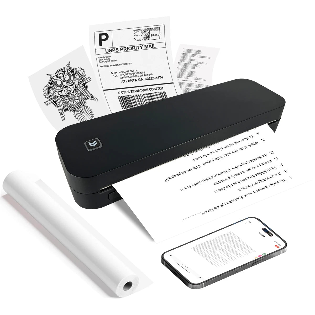 Marklife A4 Thermal Printer Bluetooth Photo Document Printer Memo Note Tattoo Printing Wireless Inkless Thermal Printer - Velvet Haven
