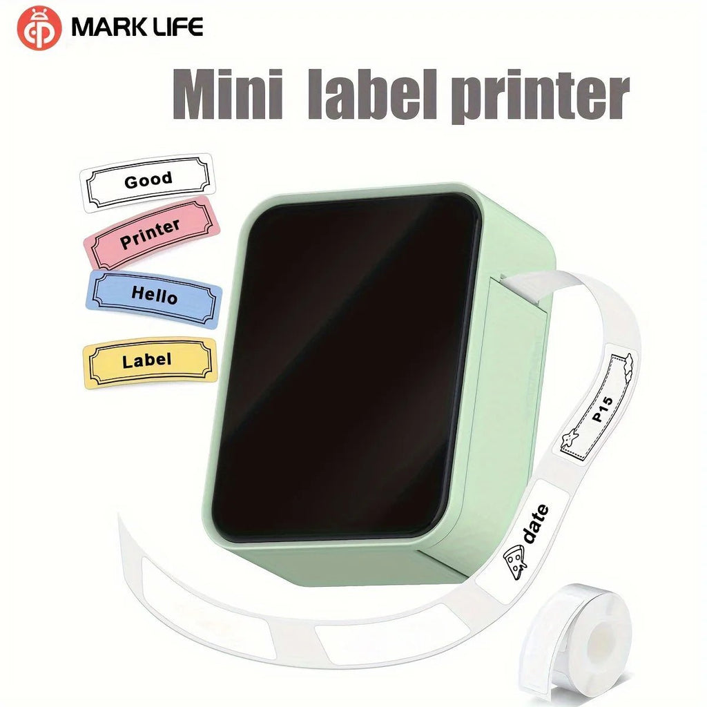 MarkLife P15 Mini Portable Thermal Printer Wireless Bluetooth-compatible Label Tag for Home Office Labeling Sticker Machine - Velvet Haven