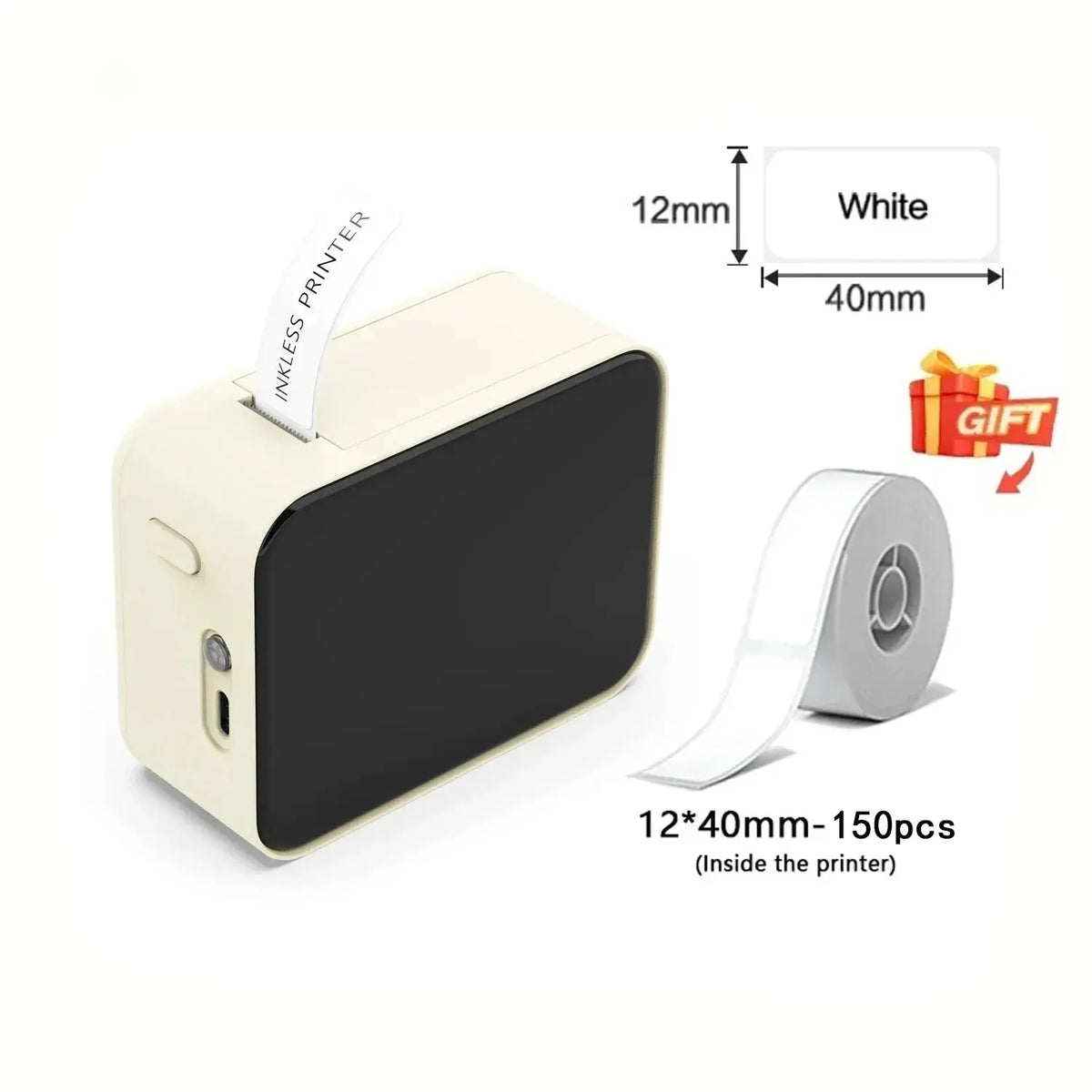 MarkLife P15 Mini Portable Thermal Printer Wireless Bluetooth-compatible Label Tag for Home Office Labeling Sticker Machine - Velvet Haven