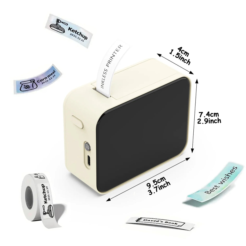 MarkLife P15 Mini Portable Thermal Printer Wireless Bluetooth-compatible Label Tag for Home Office Labeling Sticker Machine - Velvet Haven