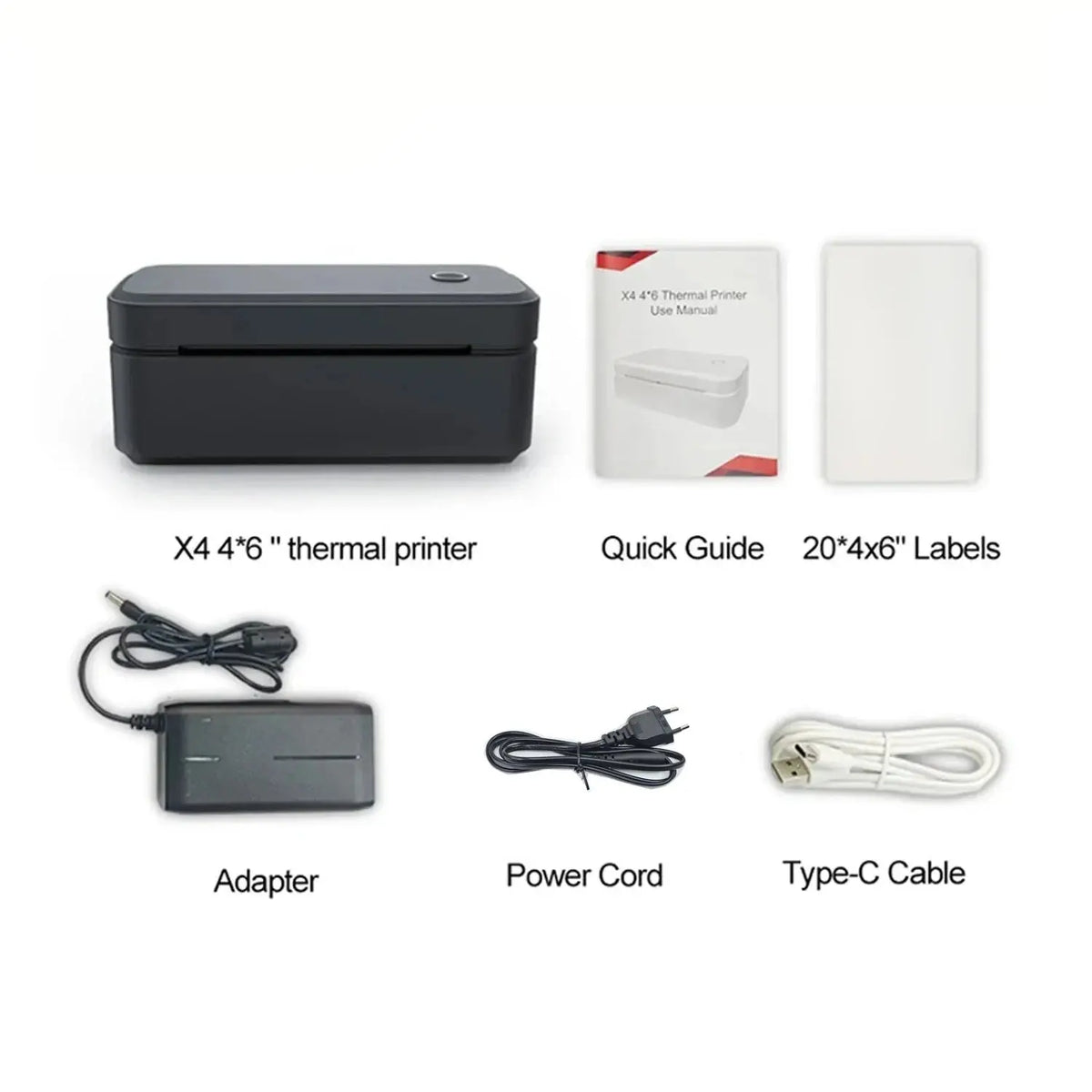 Marklife X4 Thermal Label Printer Portable Printer for 4x6 Mailing Packages Printing Bluetooth & Automatic Label Recognition - Velvet Haven