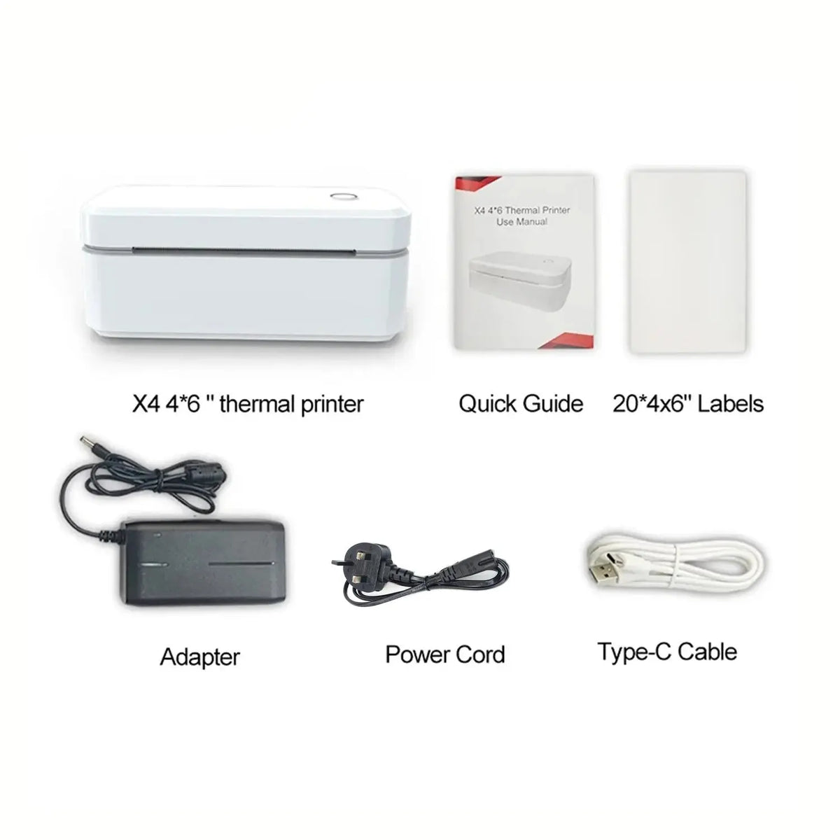 Marklife X4 Thermal Label Printer Portable Printer for 4x6 Mailing Packages Printing Bluetooth & Automatic Label Recognition - Velvet Haven