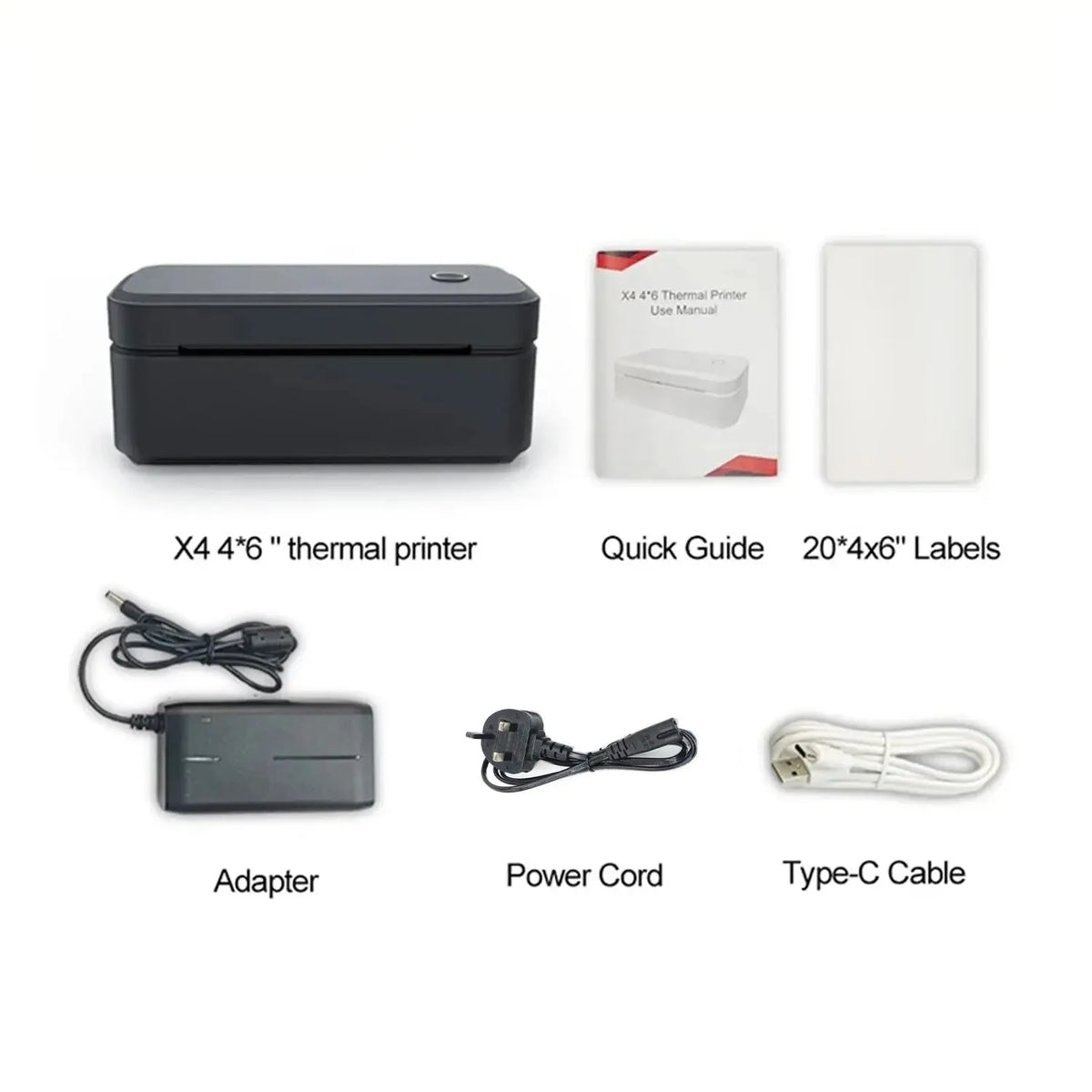 Marklife X4 Thermal Label Printer Portable Printer for 4x6 Mailing Packages Printing Bluetooth & Automatic Label Recognition - Velvet Haven