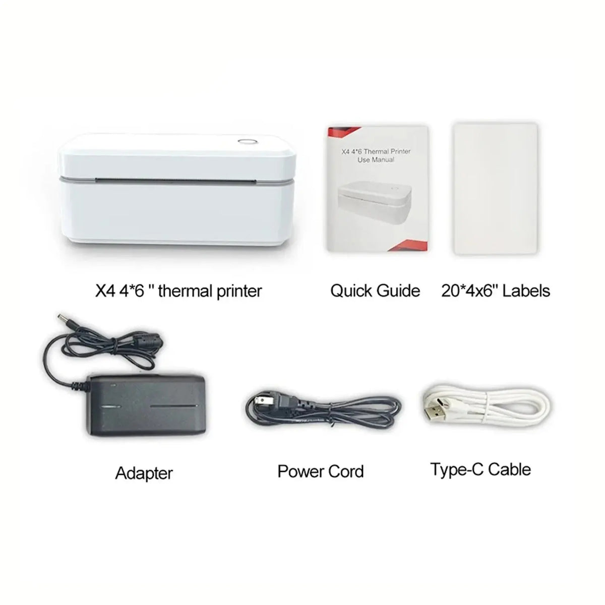 Marklife X4 Thermal Label Printer Portable Printer for 4x6 Mailing Packages Printing Bluetooth & Automatic Label Recognition - Velvet Haven
