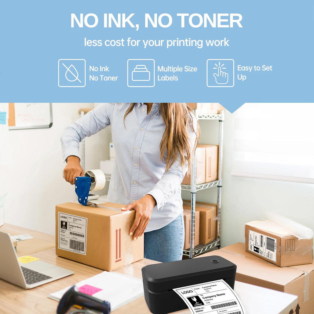 Marklife X4 Thermal Label Printer Portable Printer for 4x6 Mailing Packages Printing Bluetooth & Automatic Label Recognition - Velvet Haven