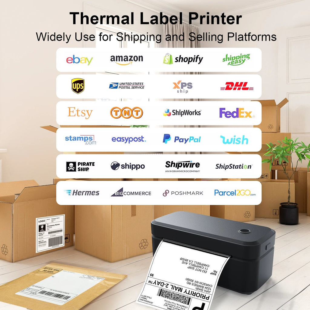 Marklife X4 Thermal Label Printer Portable Printer for 4x6 Mailing Packages Printing Bluetooth & Automatic Label Recognition - Velvet Haven