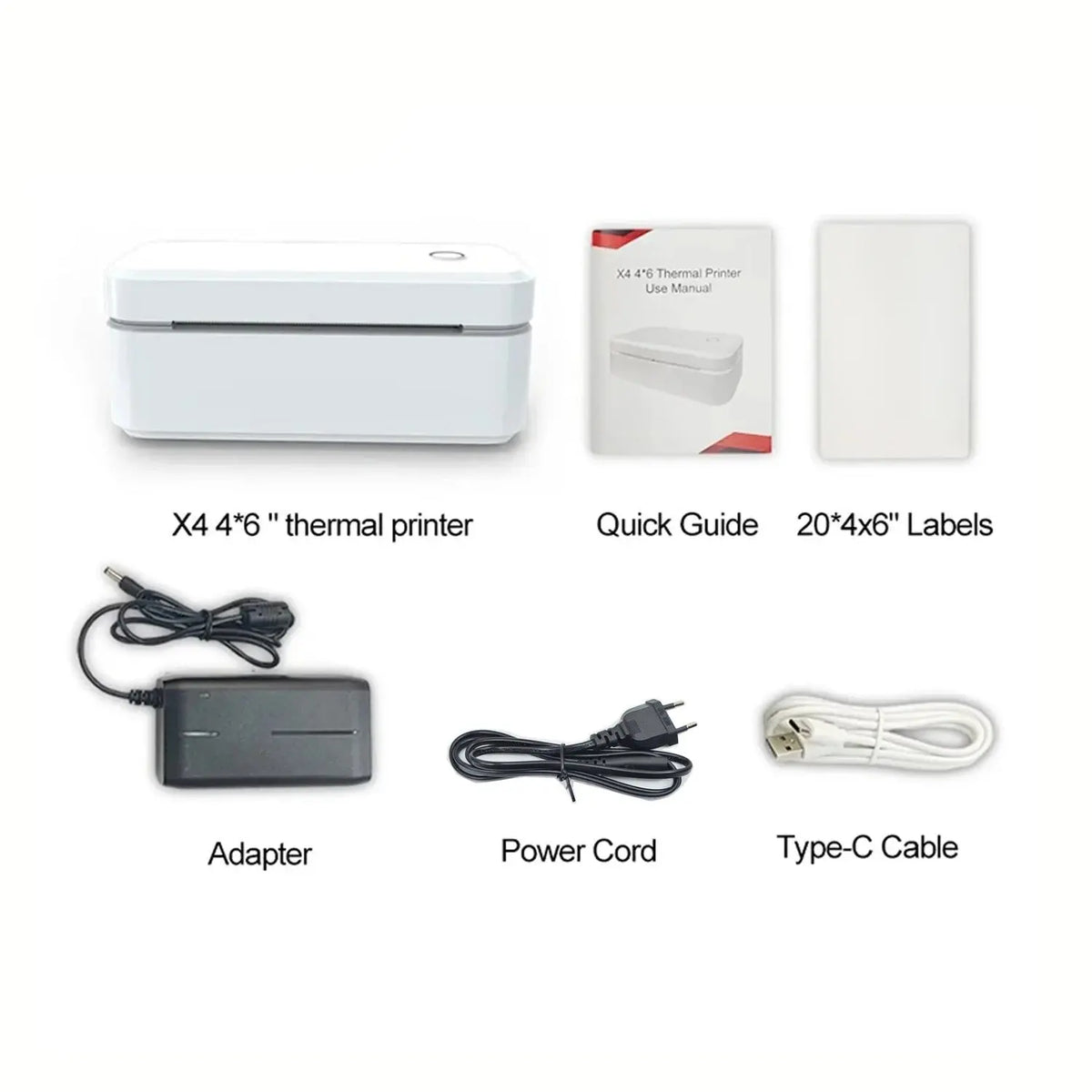 Marklife X4 Thermal Label Printer Portable Printer for 4x6 Mailing Packages Printing Bluetooth & Automatic Label Recognition - Velvet Haven