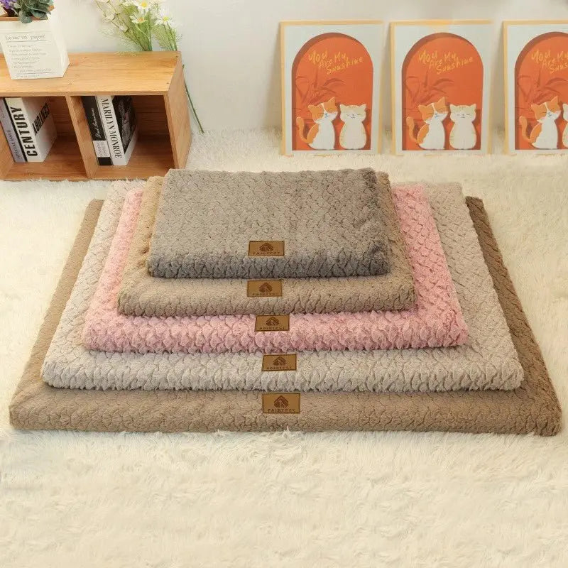Memory Foam Pet Bed With Removable Washable Faux Fur Cover Orthopedic Waterproof Dog Bed For Crate Anti-Slip Bottom Dog Bed - Velvet Haven