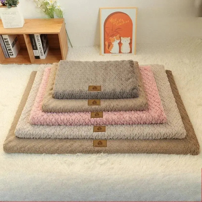 Memory Foam Pet Bed with Removable Washable Faux Fur Cover Orthopedic Waterproof Dog Bed for Crate Anti-Slip Bottom Dog Beds - Velvet Haven