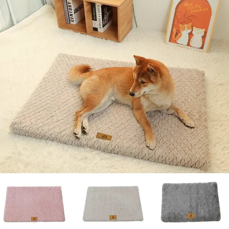 Memory Foam Pet Bed with Removable Washable Faux Fur Cover Orthopedic Waterproof Dog Bed for Crate Anti-Slip Bottom Dog Beds - Velvet Haven