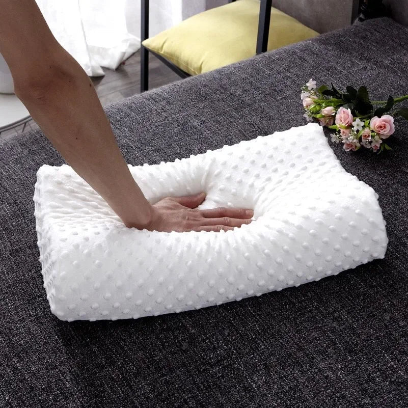 Memory Foam Pillow for Sleeping Adjustable Side Sleeper Pillow for Neck Shoulder Pain Relief Orthopedic Contour Pillow JAF028 - Velvet Haven