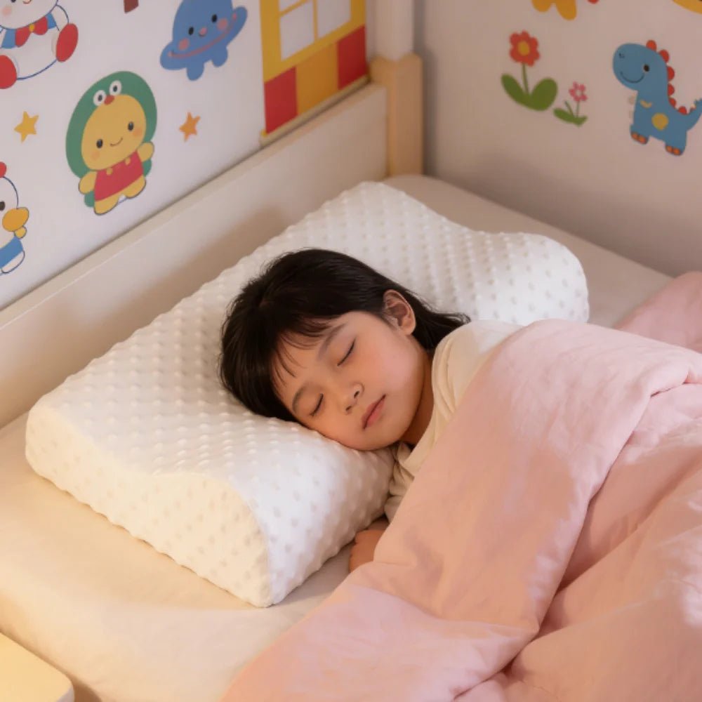 Memory Foam Sleeping Pillow Adjustable Side Sleeping Pillow Relieve Neck and Shoulder Pain Orthopedic Curve Neck Support - Velvet Haven