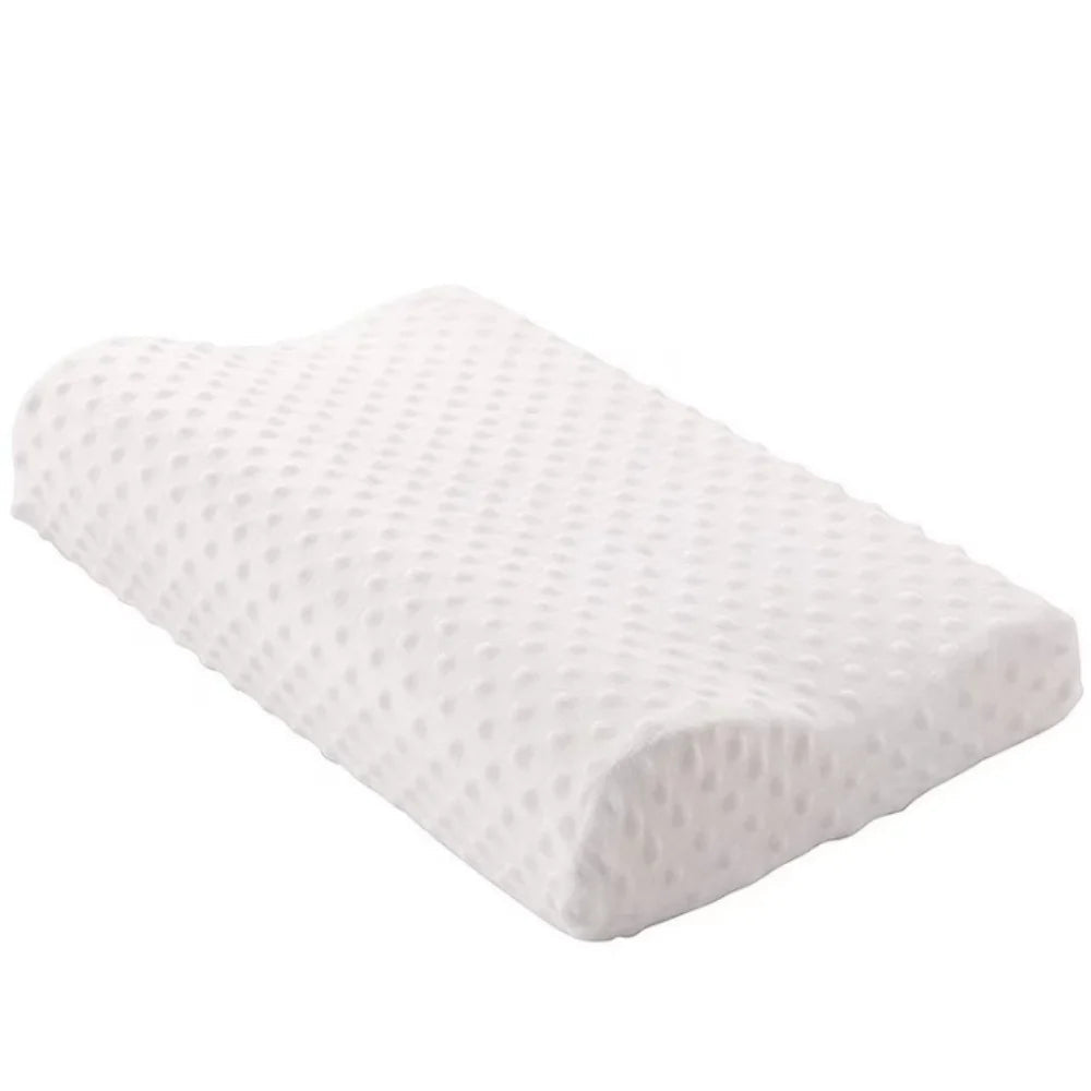 Memory Foam Sleeping Pillow Adjustable Side Sleeping Pillow Relieve Neck and Shoulder Pain Orthopedic Curve Neck Support - Velvet Haven