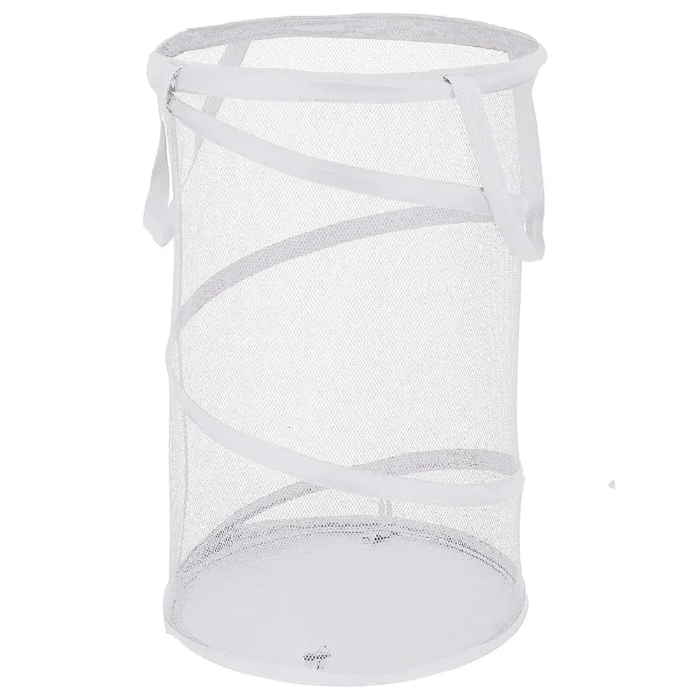 Mesh Popup Laundry Hamper Collapsible Laundry Basket Extra Large Capacity Foldable Clothing Storage Basket with Handles - Velvet Haven