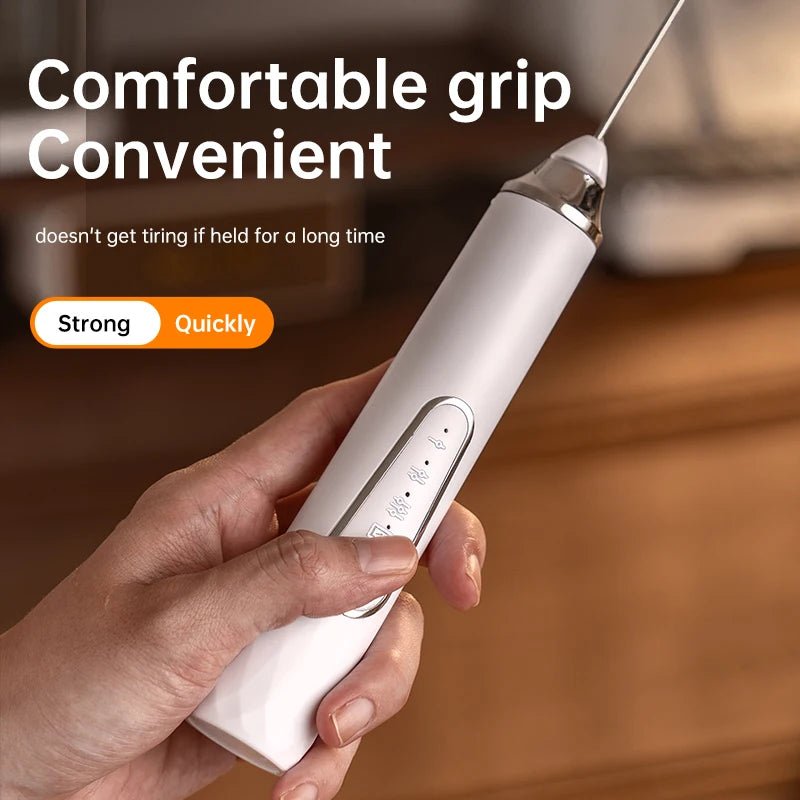Milk Frother Wand Coffee Frother Handheld Foam Maker For Latte Rechargeable Electric Milk Frother Handheld Drink Mixer Gift Idea - Velvet Haven