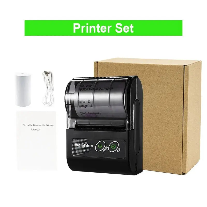 Mini Portable Printer Thermal Wireless Receipt 58mm Bluetooth Mobile Printer Machine For Small Business Printers For Computers - Velvet Haven